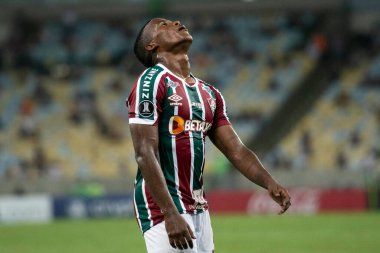 Rio de Janeiro (RJ), 18.04.2023 - En Güçlü Fluminense x - Arias do Fluminense. Fluminense X ile Maracan 'daki Libertadore' lar için en güçlü maç.