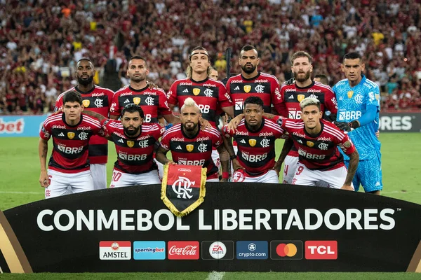 Rio Janeiro Brasil Abril 2023 Flamengo Ublense Chl Partido Entre — Foto de Stock