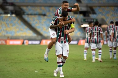 RIO DE JANEIRO, BRAZIL - 22ND Nisan 2023: Brezilya Şampiyonası için Fluminense - Athletico-PR maçı. 
