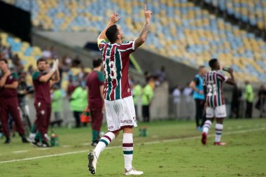 RIO DE JANEIRO, BRAZIL - 22ND Nisan 2023: Brezilya Şampiyonası için Fluminense - Athletico-PR maçı. 