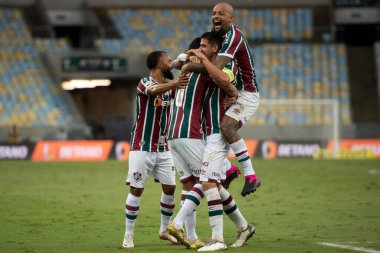 RIO DE JANEIRO, BRAZIL - 22ND Nisan 2023: Brezilya Şampiyonası için Fluminense - Athletico-PR maçı. 