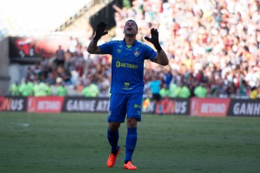 RIO DE JANEIRO, BRAZIL - 22ND Nisan 2023: Brezilya Şampiyonası için Fluminense - Athletico-PR maçı. 