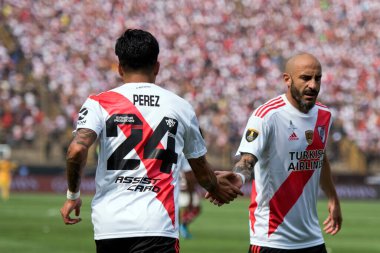LIMA, PERU, 23RD NOVEMBER, 2019: Flamengo x River Plate Libertadores de America Cup 2019 'un Monumental Stadyumu' nda oynanan tek finalinde