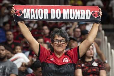 RIO DE JANEIRO, BRAZIL - 25 EKİM 2022: Flamengo x Fortaleza by NBB at Maracanzinho Stadyumu