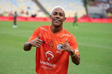 Rio de Janeiro, Brezilya - 28 Aralık 2022: 18 'de Maracana Stadyumu' nda düzenlenen Stars Maçı. 