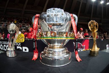 RIO DE JANEIRO, BRAZIL - 25 EKİM 2022: Flamengo x Fortaleza by NBB at Maracanzinho Stadyumu