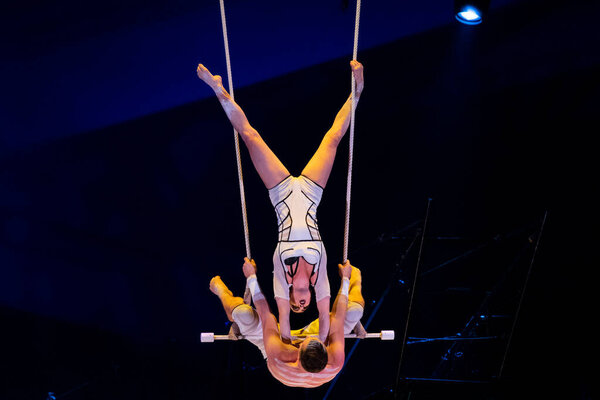 RIO DE JANEIRO, BRAZIL - 08TH DECEMBER 2022: Premiere of Bazzar, Cirque du Soleil show in Rio de Janeiro. Presentations at the Olympic Park 