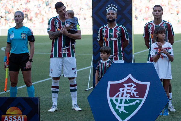 Rio Janeiro Brasil 22Nd Abril 2023 Match Fluminense Athletico Pelo — Fotografia de Stock