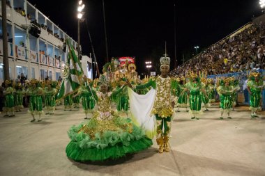 Rio de Janeiro, RJ, Brezilya - 03 Mart 2019: Rio Karnavalı 2019. Rio de Janeiro 'da geçit töreni. 