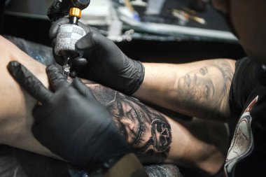 Rio de Janeiro, Brezilya - 10 Ocak 2020: Rio Dövme Haftası 'nın 8.' si, Rio de Janeiro 'nun New City mahallesindeki Sulamerica Kongre Merkezi' nde dünyanın en büyük dövme etkinliği kabul ediliyor. 