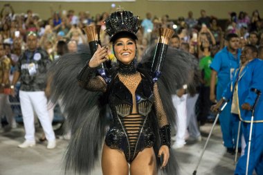 Rio de Janeiro, RJ, Brezilya - Mart 04, 2019: Rio Karnavalı 2019. Rio de Janeiro Karnaval Özel Serisi.