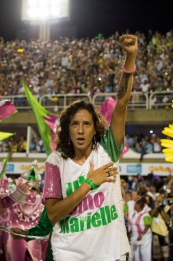 Rio de Janeiro, RJ, Brezilya - 05 Mart 2019: Rio Karnavalı 2019. Rio de Janeiro Karnaval Özel Serisi.