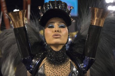 Rio de Janeiro, RJ, Brezilya - Mart 04, 2019: Rio Karnavalı 2019. Rio de Janeiro Karnaval Özel Serisi.