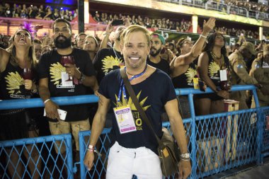 Rio de Janeiro, RJ, Brezilya - 09 Mart 2019: Rio Karnavalı 2019. Rio de Janeiro 'daki Özel Karnaval Grubu' nun şampiyon okullarının geçit töreni.