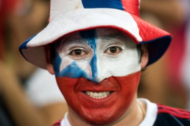 Rio de Janeiro, Brezilya - 24 Haziran 2019: Amerika Kupası 2019 Maracana Stadyumu 'nda Şili ve Uruguay karşılaşması