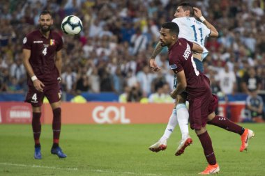 Rio de Janeiro, Brezilya - 28 Haziran 2019: Venezuela x Arjantin Amerika Kupası 2019 Maracana Stadyumu 