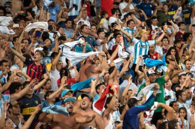 Rio de Janeiro, Brezilya - 28 Haziran 2019: Venezuela x Arjantin Amerika Kupası 2019 Maracana Stadyumu 