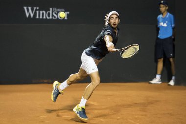 RIO DE JANEIRO, RJ - 23.02.2019 Rio Açık 2019, Dünya Tenis Turu 'nun ATP 500' ü, Rio de Janeiro 'nun güney bölgesi, Gvea' da Jokey Kulübü Brasileiro 'da düzenlendi.