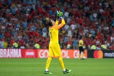 Rio de Janeiro, Brezilya - 24 Haziran 2019: Amerika Kupası 2019 Maracana Stadyumu 'nda Şili ve Uruguay karşılaşması