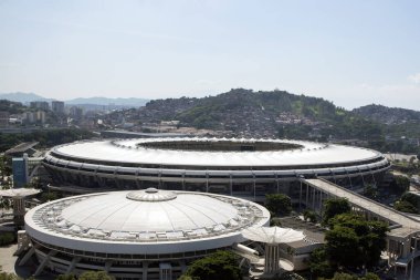 Rio de Janeiro, Brezilya - 21 Nisan 2019: Gabigol do Flamengo 'nun anılması. Maracana Stadyumu 'ndaki Carioca Şampiyonası finali için Flamengo x Vasco arasındaki maç.