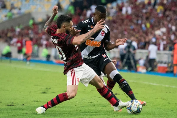 리우데자네이루 브라질 2019 Gabigol Flamengo 라카나 스타디움에서 카리오카 챔피언십 결승전에서 — 스톡 사진
