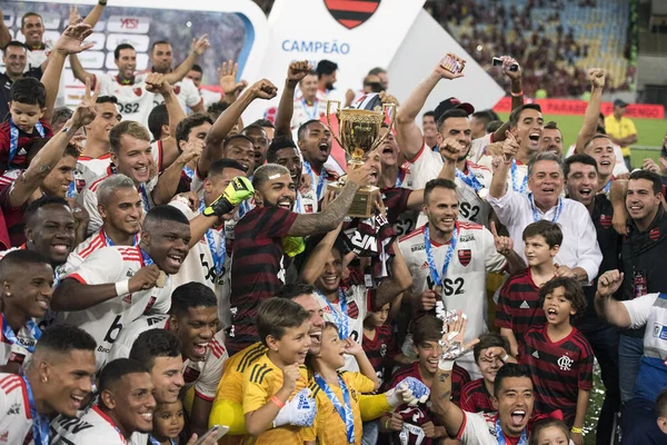 Rio Janeiro Brazílie Dubna 2019 Vzpomínka Gabigol Flamengo Zápas Mezi — Stock fotografie