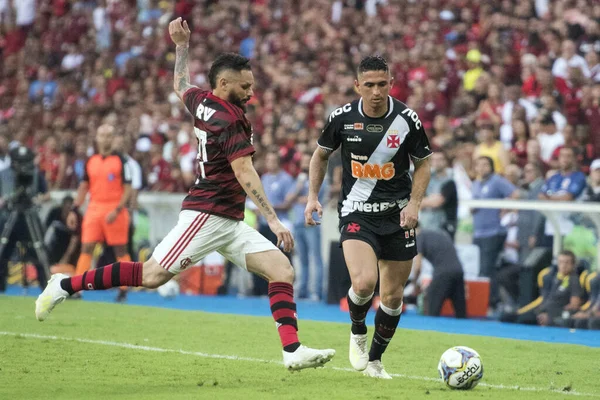 리우데자네이루 브라질 2019 Gabigol Flamengo 라카나 스타디움에서 카리오카 챔피언십 결승전에서 — 스톡 사진