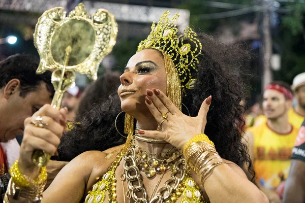 Rio Janeiro Brasilien Februar 2019 Technischer Essay Der Sambaschulen Von — Stockfoto