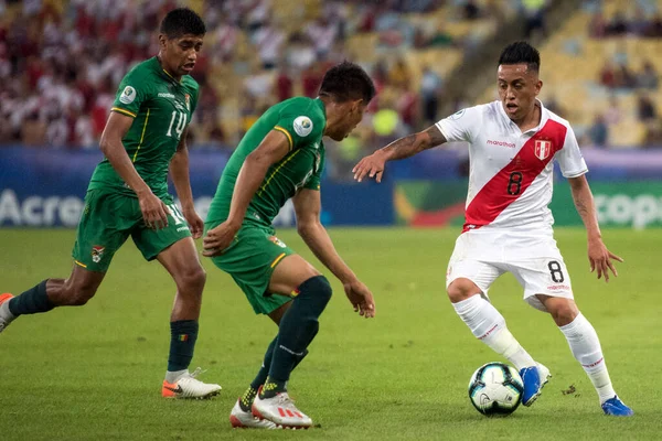 Rio Janeiro Brazília 2019 Június Mérkőzés Bolívia Peru Között Érvényes — Stock Fotó