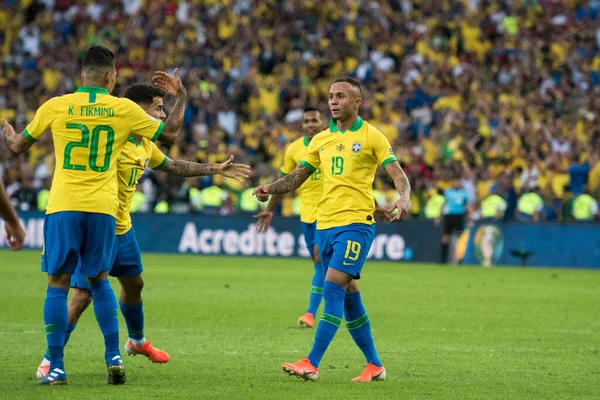 Rio Janeiro Brasilien Juli 2019 Brasiliens Mästare Copa America 2019 — Stockfoto