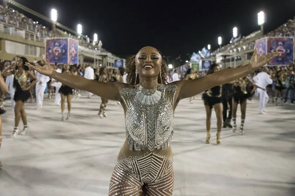 Rio Janeiro Brasile Febbraio 2019 Prove Tecniche Delle Scuole Samba — Foto Stock