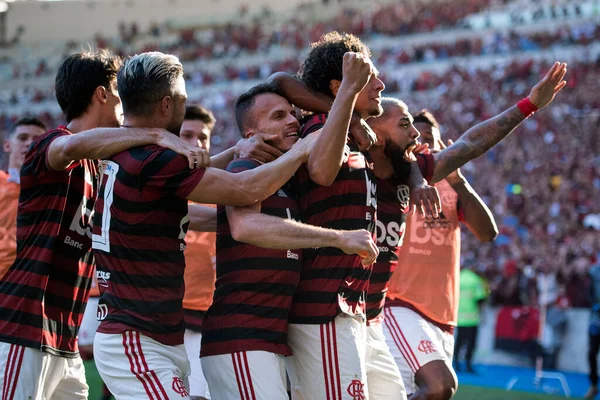 Rio Janeiro Brasile Aprile 2019 Commemorazione Gabigol Flamengo Partita Tra — Foto Stock