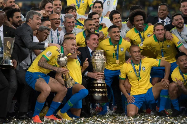 Río Janeiro Brasil Julio 2019 Campeón Brasil Copa América 2019 — Foto de Stock