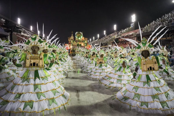 巴西里约热内卢 2020年2月23日 里约嘉年华2020 里约热内卢Samba学校的游行 — 图库照片