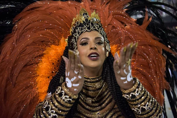 Rio Janeiro Brasile Febbraio 2020 Karina Costa Carnevale Rio 2020 — Foto Stock