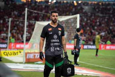 Rio de Janeiro, Rio de Janeiro, Brezilya - 26 Nisan 2023. Flamengo x Maringa Halkla İlişkiler Maracana Stadyumu.