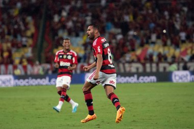 Rio de Janeiro, Rio de Janeiro, Brezilya - 26 Nisan 2023. Flamengo x Maringa Halkla İlişkiler Maracana Stadyumu.