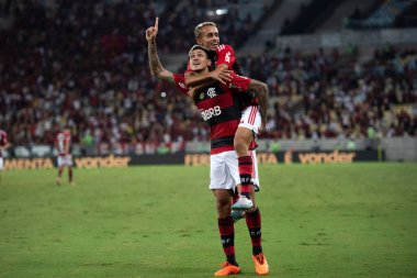 Rio de Janeiro, Rio de Janeiro, Brezilya - 26 Nisan 2023. Flamengo x Maringa Halkla İlişkiler Maracana Stadyumu.