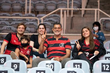 Rio de Janeiro, Rio de Janeiro, Brezilya - 10 Aralık 2021: Flamengo x Boca Juniors - Şampiyonlar Legue Americas.