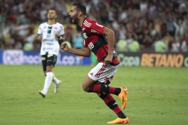 Rio de Janeiro, Rio de Janeiro, Brezilya - 26 Nisan 2023. Flamengo x Maringa Halkla İlişkiler Maracana Stadyumu.