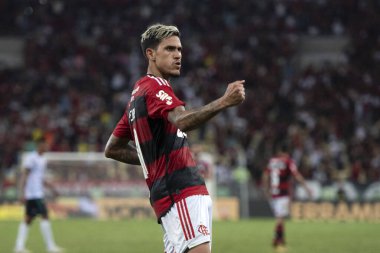 Rio de Janeiro, Rio de Janeiro, Brezilya - 26 Nisan 2023. Flamengo x Maringa Halkla İlişkiler Maracana Stadyumu.