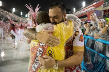 Rio de Janeiro, Brezilya - 29 Şubat 2020: Raissa Machado. Rio Karnavalı 2020. Rio de Janeiro Karnaval Şampiyonları Geçidi 