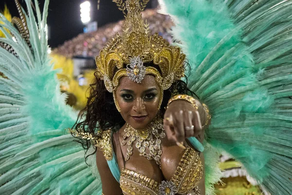 Rio Janeiro Brazílie Února 2020 Velká Škola Vila Isabel Karnevalu — Stock fotografie
