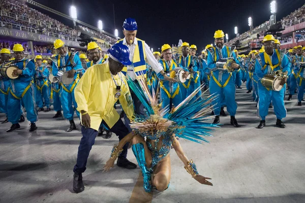 Rio Janeiro Brasil Fevereiro 2020 Carnaval Rio 2020 Desfile Das — Fotografia de Stock