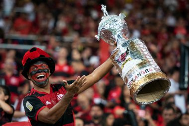 Rio de Janeiro, Rio de Janeiro, Brezilya - 07 Eylül 2022: Flamengo x Velez Sarsfield maçı. Libertadores yarı finali, Maracana Stadyumu 'nda. 