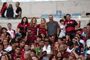 Rio de Janeiro, Rio de Janeiro, Brezilya - 18 Eylül 2022. Flamengo x Fluminense Maracana Stadyumu 'nda Brezilya Şampiyonası için. 