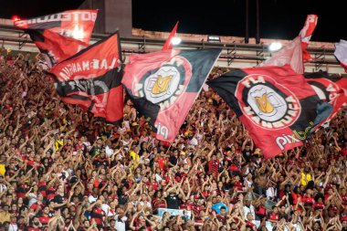 Rio de Janeiro (RJ), 25.10.2022 - Brezilya Maracana Şampiyonası için Flamengo x Santos ile maç