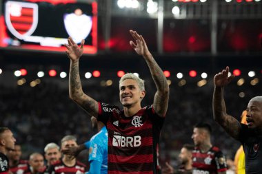 Rio de Janeiro, Rio de Janeiro, Brezilya - 07 Eylül 2022: Flamengo x Velez Sarsfield maçı. Libertadores yarı finali, Maracana Stadyumu 'nda. 