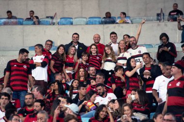 Rio de Janeiro, Rio de Janeiro, Brezilya - 07 Eylül 2022: Flamengo x Velez Sarsfield maçı. Libertadores yarı finali, Maracana Stadyumu 'nda. 