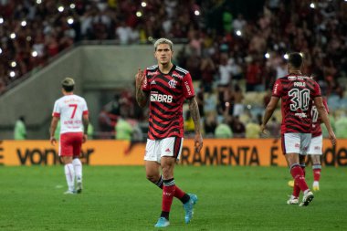 Rio de Janeiro, Rio de Janeiro, Brezilya - Ekim 01, 2022. Flamengo x Bragantino Maracana Stadyumu 'ndaki Brezilya şampiyonası için..